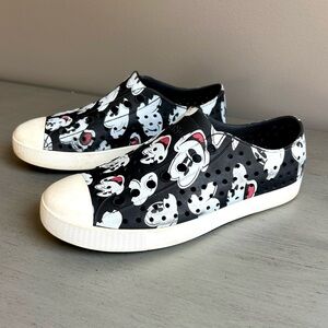 Native x Disney Mickey Mouse Slip On Shoes Size M3/W5 Black Waterproof Unisex